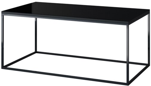E-shop Konferenčný stolík HEMI 99 čierna / čierne sklo