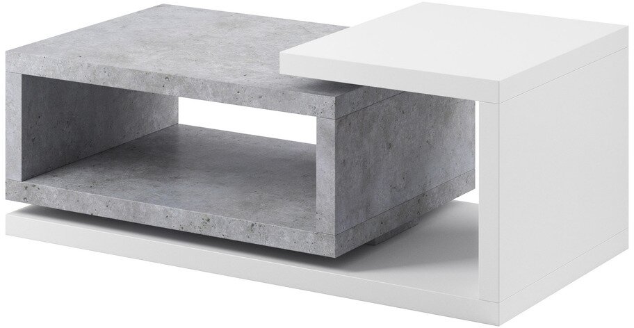 E-shop Konferenčný stolík BELO 97 biela / beton