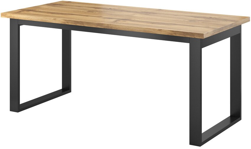 E-shop Rozkladací jedálenský stôl HARO dub wotan / čierna