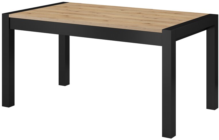 E-shop Rozkladací jedálenský stôl AVRO 92 dub taurus / čierna