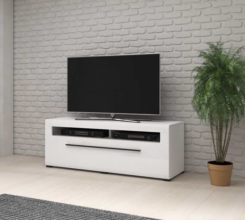 E-shop Tv stolík TORY 41 biela / biely lesk