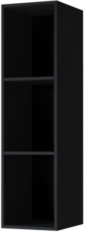E-shop Závesná skrinka HEMI 87 čierna / čierne sklo