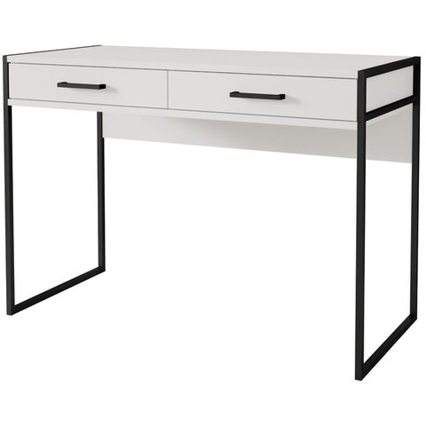 Písací stôl KIRA biela / čierna
