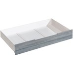 Detská posteľ z masivu ASTON 1 s úložným priestorom, borovica biela/hnedá