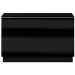 Tv stolík HEMI 39 čierna / čierne sklo
