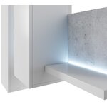 Závesná skrinka BELO 04 biela / beton